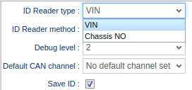 Vehicle ID method type