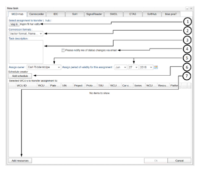 Figure 5: The New Task dialog.