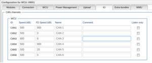 CAN FD setting for the HMX platform