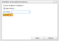 Show value selector