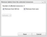 Label Removed from Resource
