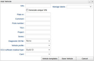 add car dialog