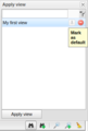 Mark a view as the default view.